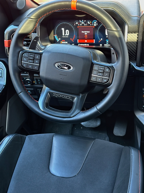 The tachometer reads in thousands of RPM to one decimal place. I set the driver’s screen to show me anything but fuel efficiency, which hovers between 10 to 13 MPG. It isn’t the cost of gas that should scare us, it’s the CO2 output.