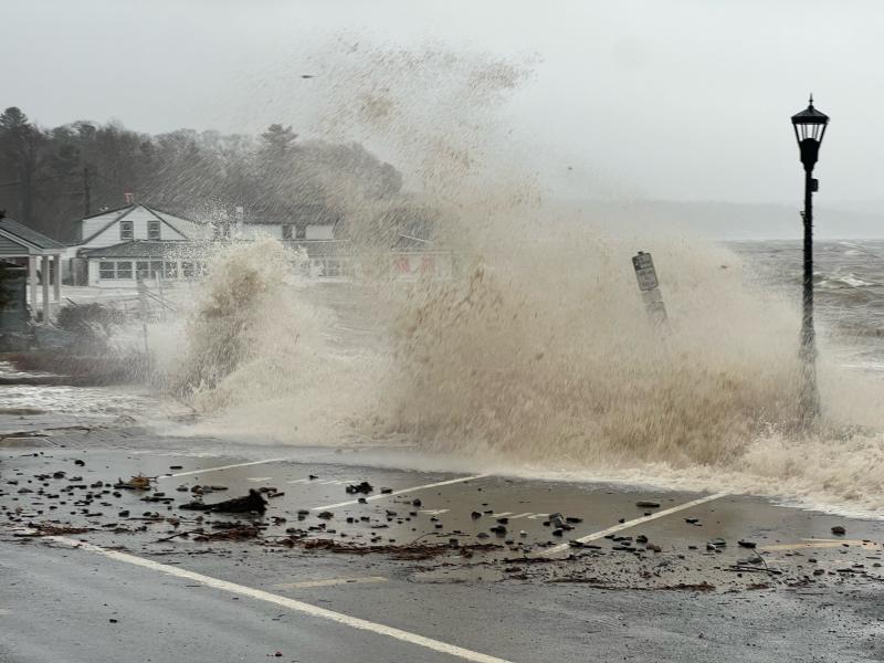 The Lincolnville Volunteer Fire Department were on hand to ensure safety and got some dramatic pictures in the process. (Photo courtesy of fire guys Ben Hazen and Jonathan Ward)