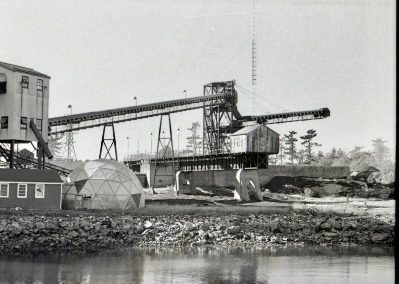 In the early 1980s Mason Station’s former coal conveyor system was still standing. it was used in the 1940s and 50s to carry coal the plant burned to fire its boilers. PHIL DI VECE photo