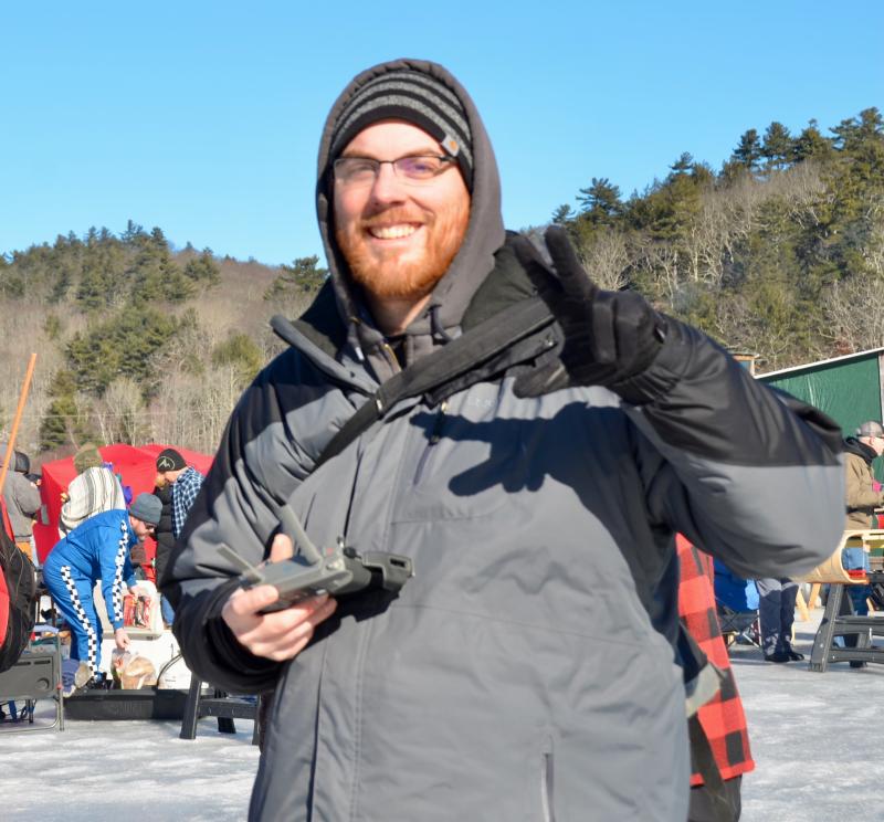 Photographer Isaac Remsen covered the toboggan championships for the Camden Snow Bowl.