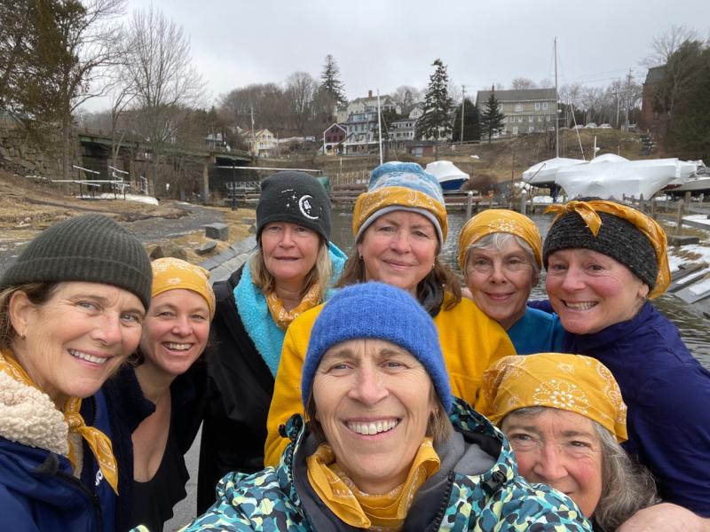 Flock of Seagals getting a jump start on the event February 10 at Rockport Harbor. (Photo courtesy Flock of Seagals)