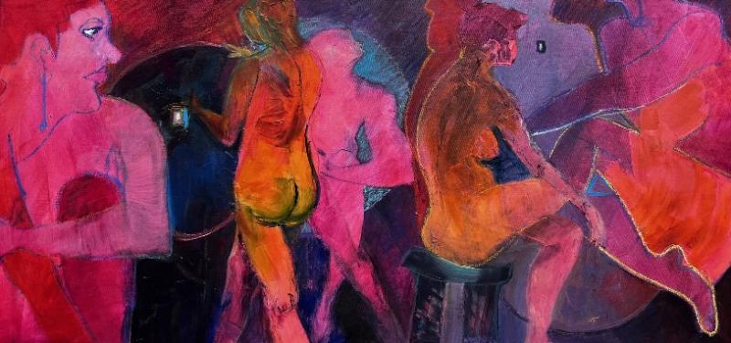 Carol Wiley’s color-charged painting awaits at BRAF running Feb. 17 - March 11. Courtesy of the venue