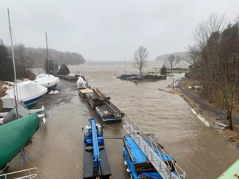 Rockport Harbor, where the Goose River empties into the sea, March 10.