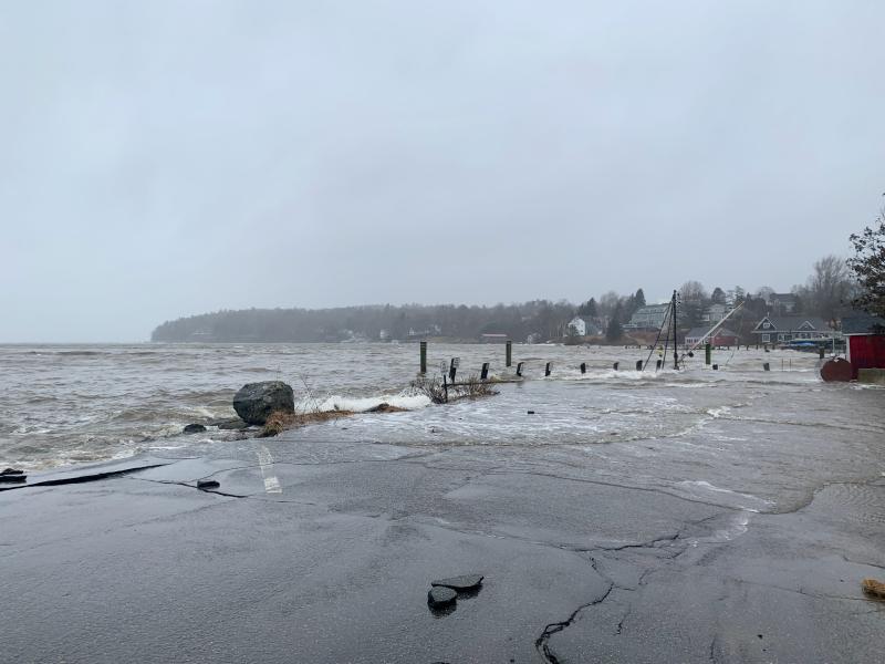 Rockport Harbor, 45 minutes prior to high tide, March 10, 2024.