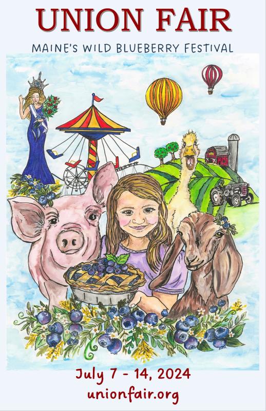 2024 Union Fair / Maine Wild Blueberry Festival Poster