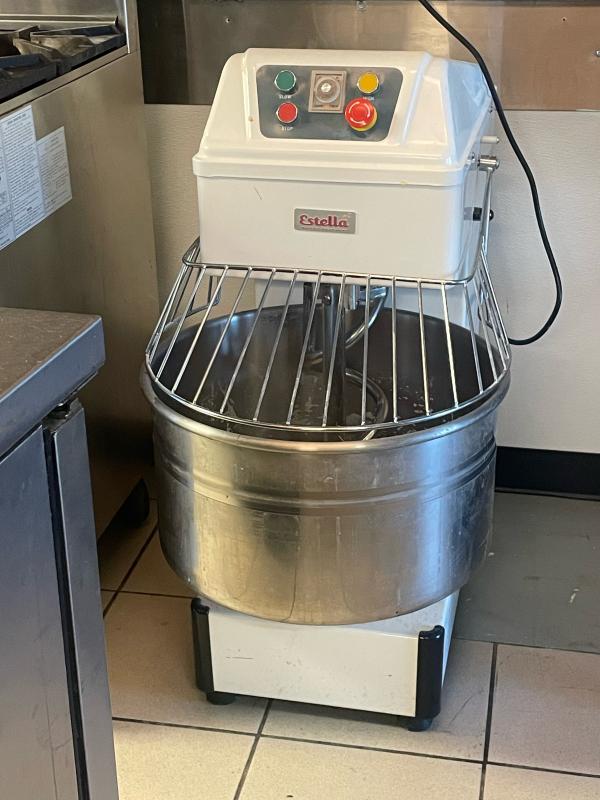 Matt’s beautiful new dough mixer. (Photo by Ed O’Brien)