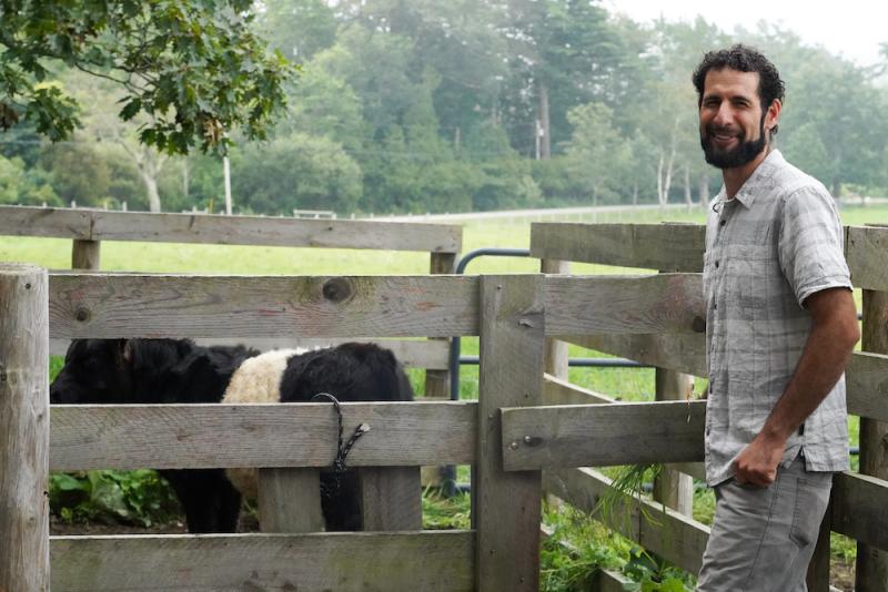 Aaron Englander has been named Maine Coast Heritage Trust's Associate Director of Stewardship at Aldermere Farm and Erickson Fields. (Photo by Anna Parker, courtesy of Maine Coast Heritage Trust)