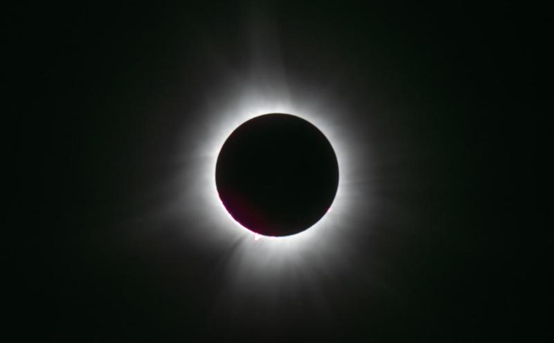 Taken in Bingham during totality (Photo by Debby Keiran)