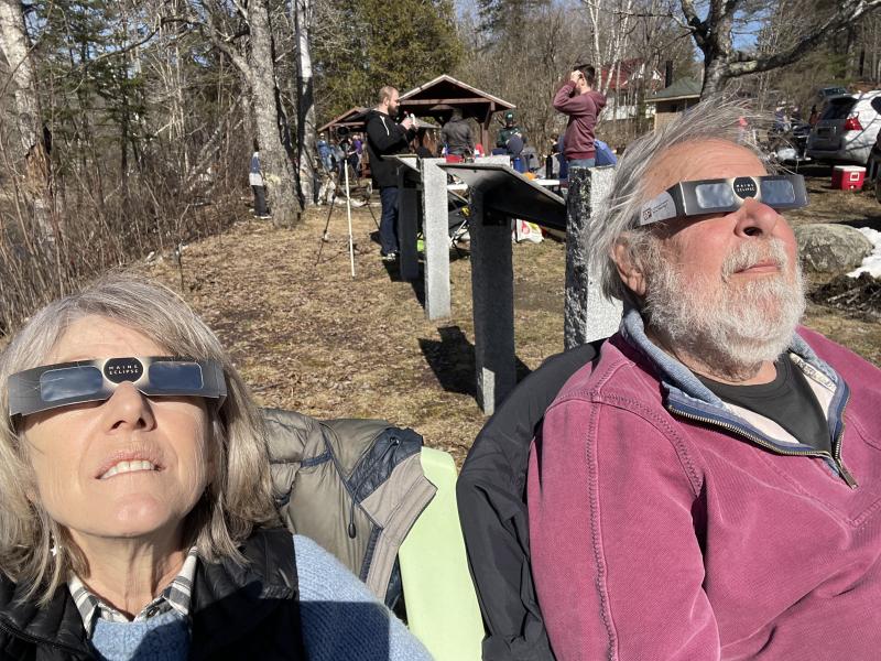 Vicki and Ed Doudera, of Camden, traveled to the Forks. (Photo courtesy Vicki Doudera)