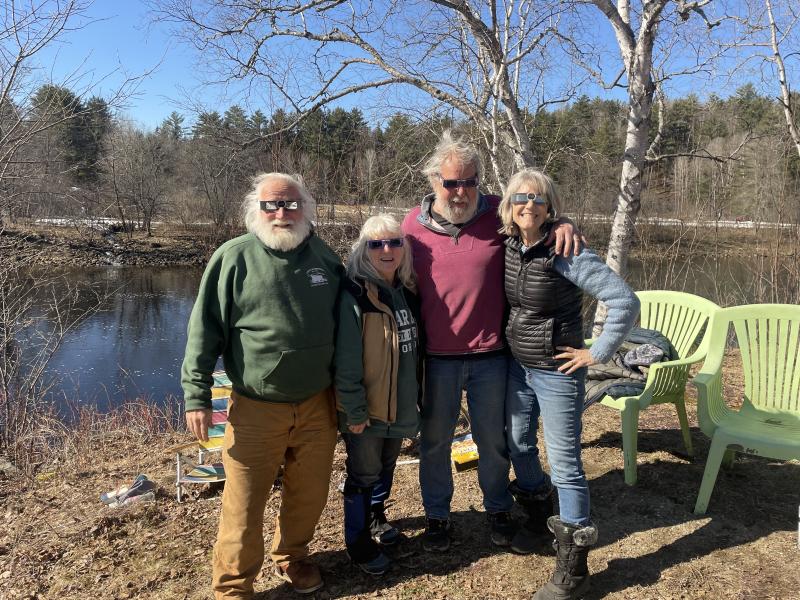 The Forks, where Ed and Rep. Vicki Doudera, of Camden, ran into fellow State Rep, Alison Hepler, of Woowich, and her husband Rob. (Photo courtesy Vicki Doudera)