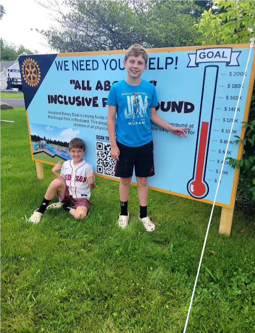 Photo from a 2023 fundraiser for the playground. (Photo by Rockland Rotary Club)
