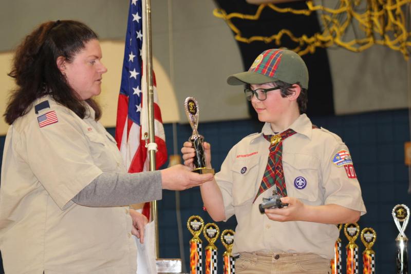 Webelos Cub Scout Leif Fokine of Searsmont is a member of Pack 200 and came in 3rd overall in the Best in Show category. (Photo courtesy Chuck Mahaleris)