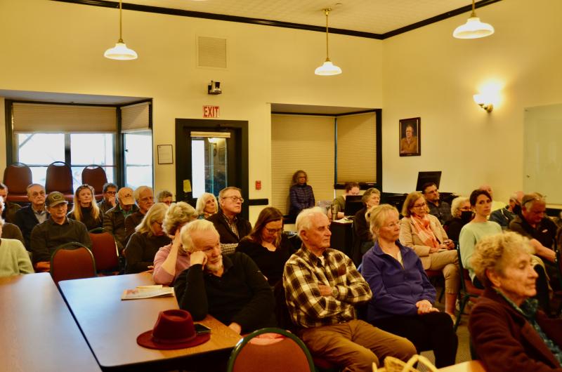 Citizens gather to hear what the candidates have to say.