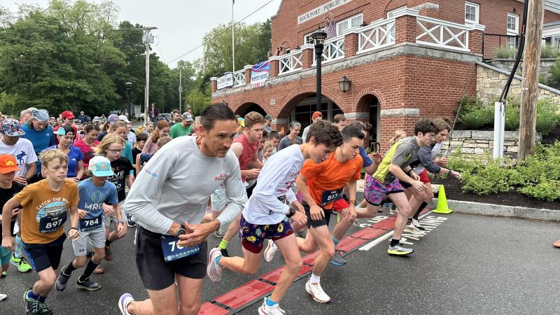 The starting line. (Photo courtesy Rockport Public Library)