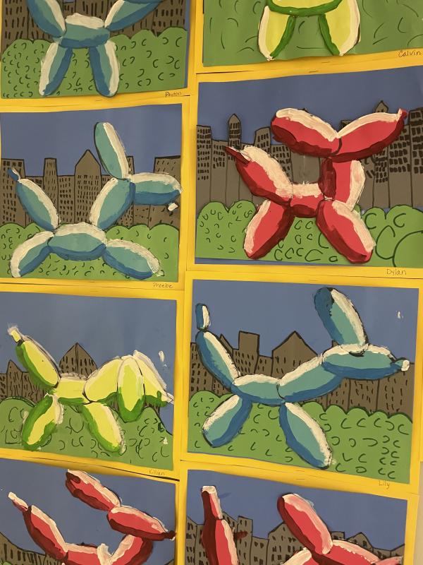 Student Art Work. (Photo courtesy Thomaston Grammar School)