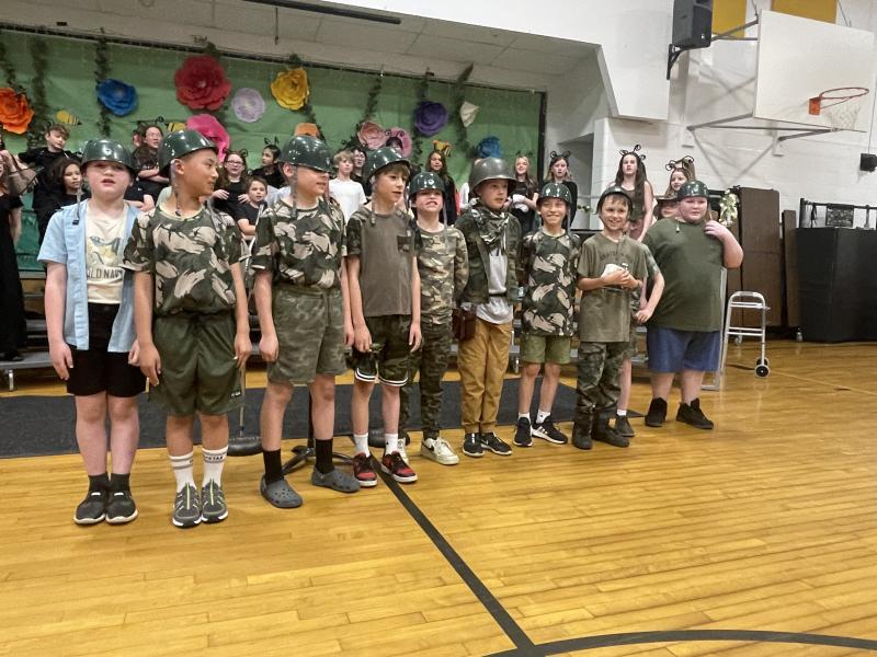 Shawn King, Justin Chen, Christian Couch, Caleb Stinson, Logan Atwood, MJ hall, Wyatt Early, Aden Daniello, Aiden Linscott, Grades 4&5. (Photo courtesy Thomaston Grammar School)