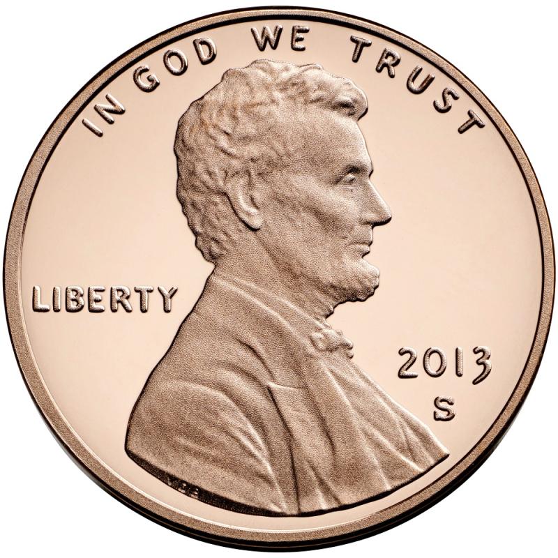U.S. One-cent. (Photo courtesy of Wikipedia).
