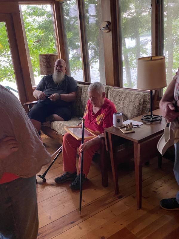 Chris Franklin and Nancy Bishop (Photo courtesy Town of Lincolnville)