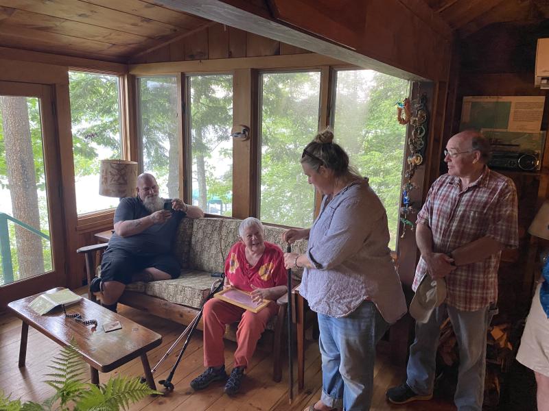 Chris Franklin, Nancy Bishop, Ladleah Dunn, Chair, Lincolnville Select Board; and Mike Ray, Lincolnville Select Board. (Photo courtesy Town of Lincolnville)