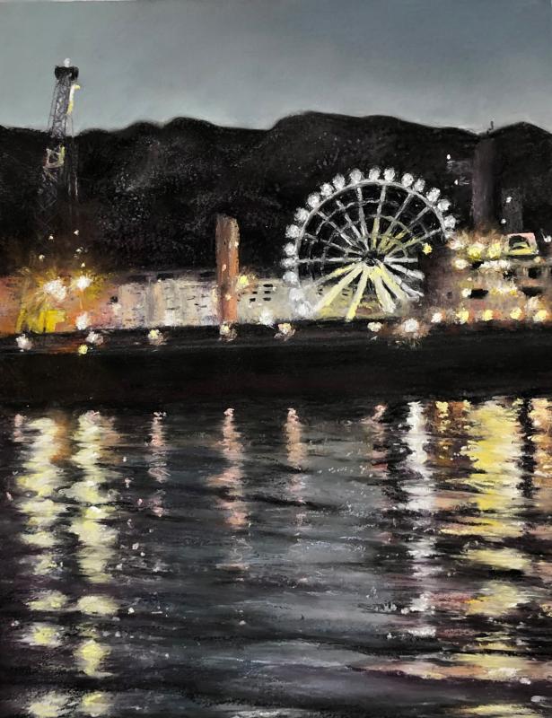 Ann O'Hara’s Action on the Wharf. (Photo courtesy Arts in the Barn/Cushing Historical Society)