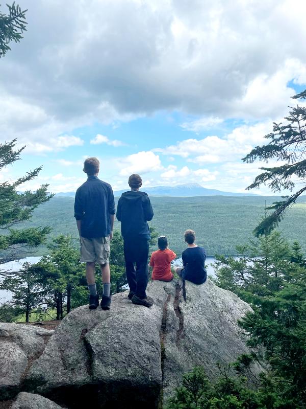 Campers are rewarded with a breathtaking view while hiking along the Appalachian Trail north of Gulf Hagas. (Photo courtesy University of Maine Cooperative Extension)