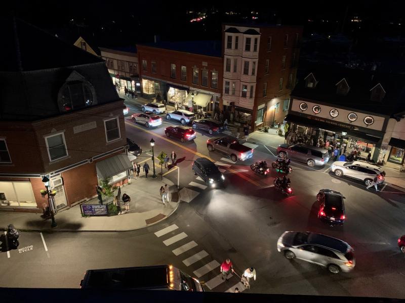 Downtown Camden, after the fireworks, July 4, 2024. (Photo by Lynda Clancy)