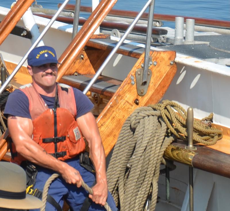 U.S. Coast Guard Cutter Eagle (WIX 327) Petty Officer 3rd Class William Friesenhahn. (Photo by Lynda Clancy)