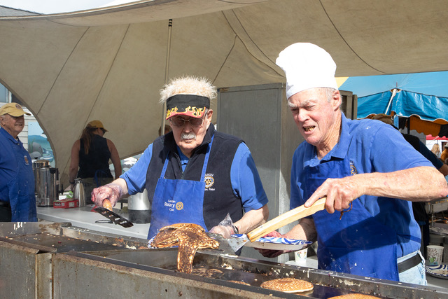 Pancake Breakfast, courtesy Camden Rotary (Photo courtesy John Steele)