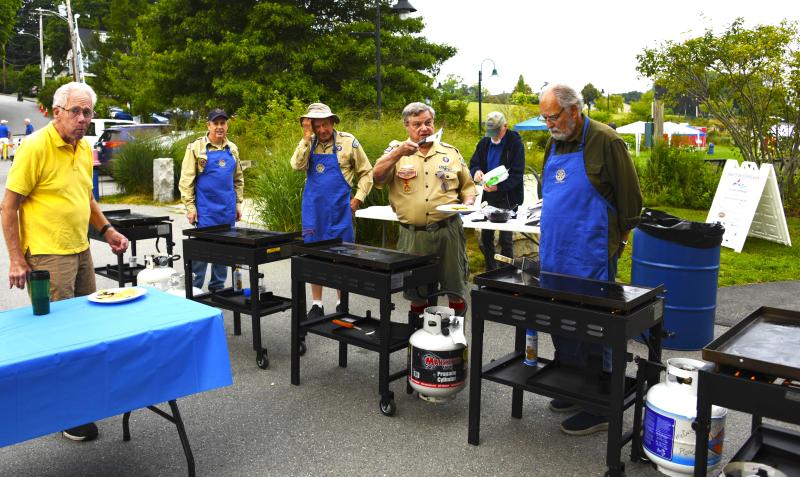 Belfast Rotary Club served more than 200 blueberry pancake breakfasts on Saturday morning, Aug. 17, at the 17th annual Belfast Harbor Fest, hosted by Belfast Rotary Club. Belfast Rotary Club served more than 200 blueberry pancake breakfasts on Saturday morning, Aug. 17, at the 17th annual Belfast Harbor Fest, hosted by Belfast Rotary Club.