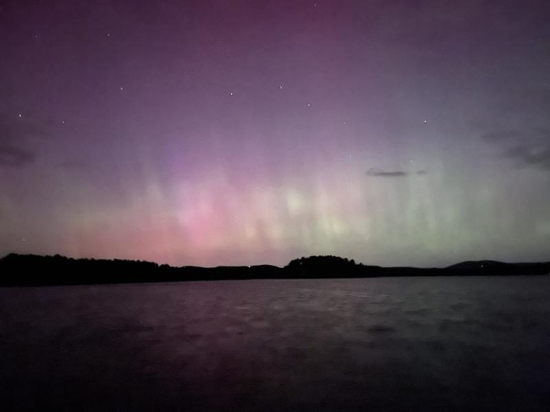 Looking northwest, over Megunticook Lake. (Photo by Polly Saltonstall) Looking northwest, over Megunticook Lake. (Photo by Polly Saltonstall)