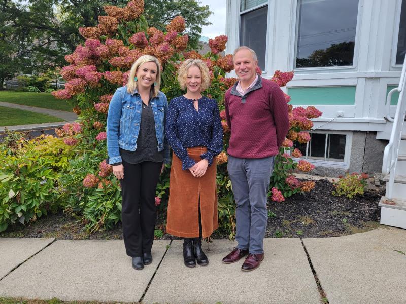 (L to R) Executive Directors Molly Feeney of Homeworthy (formerly the Knox County Homeless Coalition), Rebekah Paredes of New Hope Midcoast, and Alan Kearl of Area Interfaith Outreach (AIO) will be panelists at Creating Communities of Compassion on November 14 at the Strand. (Photo courtesy New Hope Midcoast) (L to R) Executive Directors Molly Feeney of Homeworthy (formerly the Knox County Homeless Coalition), Rebekah Paredes of New Hope Midcoast, and Alan Kearl of Area Interfaith Outreach (AIO) will be panelists at Creating Communities of Compassion on November 14 at the Strand. (Photo courtesy New Hope Midcoast)