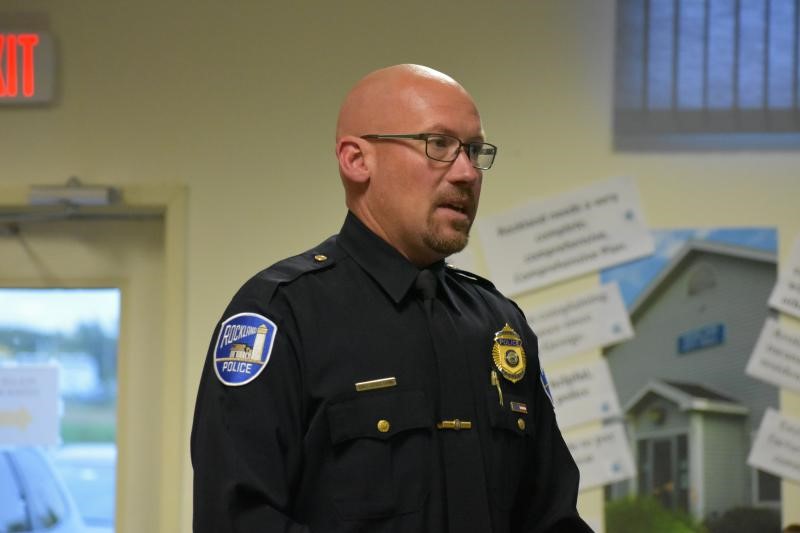 Former Rockland Police Chief Chris Young will soon begin his new position as a lieutenant with the Rockport Police Department. (File photo by Sarah Thompson) Former Rockland Police Chief Chris Young will soon begin his new position as a lieutenant with the Rockport Police Department. (File photo by Sarah Thompson)