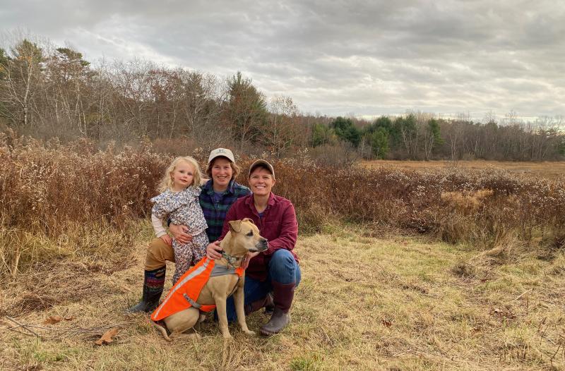 Laura and Vanessa Shields-Haas of Damariscotta have amended an existing conservation easement on their land to allow for permanent trail access, clearing the way for the construction of a mile-long accessible trail along the river connecting Coastal Rivers’ Round Top Farm to the organization’s Salt Bay Farm property in Damariscotta. (Photo courtesy Coastal Rivers Conservation Trust) Laura and Vanessa Shields-Haas of Damariscotta have amended an existing conservation easement on their land to allow for permanent trail access, clearing the way for the construction of a mile-long accessible trail along the river connecting Coastal Rivers’ Round Top Farm to the organization’s Salt Bay Farm property in Damariscotta. (Photo courtesy Coastal Rivers Conservation Trust)