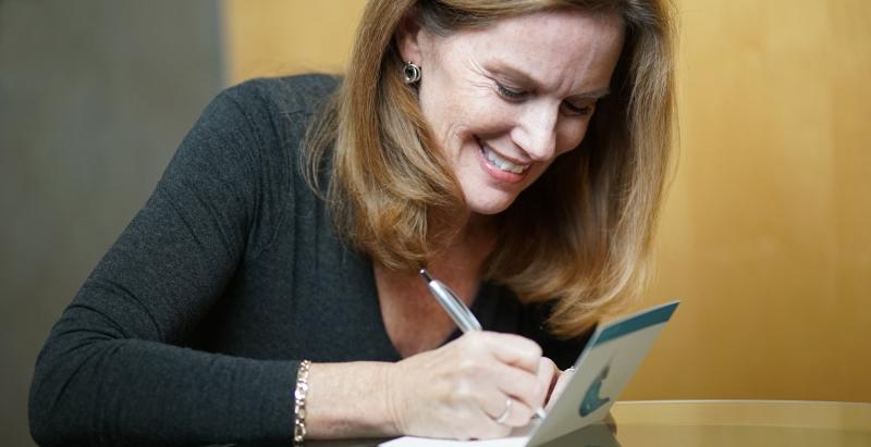 Gratitude Writing Workshop with Tracey Gates. (Photo courtesy Camden Public Library) Gratitude Writing Workshop with Tracey Gates. (Photo courtesy Camden Public Library)