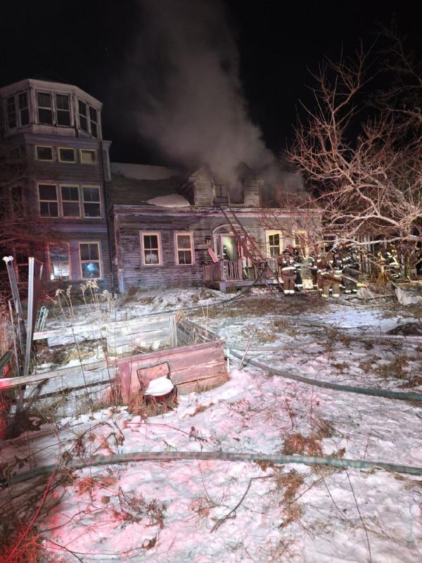 A bystander photo offers a glimpse of a fire scene at 2372 West Appleton Road around 4 a.m., Jan. 15, 2025. A bystander photo offers a glimpse of a fire scene at 2372 West Appleton Road around 4 a.m., Jan. 15, 2025.