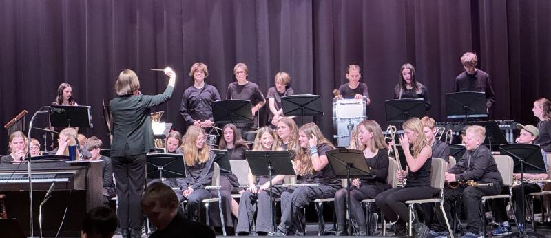 LCS Middle School Concert Band. (Photo by Ed O’Brien) Band