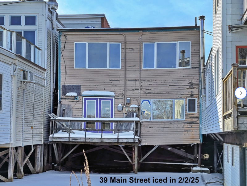 The back of 39 Main Street, overlooking Camden Harbor. (Photo courtesy Ben Ellison) The back of 39 Main Street, overlooking Camden Harbor. (Photo courtesy Ben Ellison)