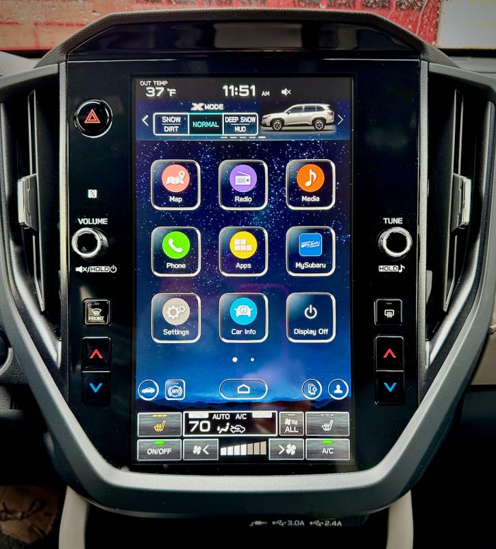 There’s a lot going on here. The 2025 Forester Premium has a near-luxury interior, too with new seats, dashboard, consoles and steering wheel that are more comfortable, adjustable, plush and pleasing to the touch. There’s a lot going on here. The 2025 Forester Premium has a near-luxury interior, too with new seats, dashboard, consoles and steering wheel that are more comfortable, adjustable, plush and pleasing to the touch.