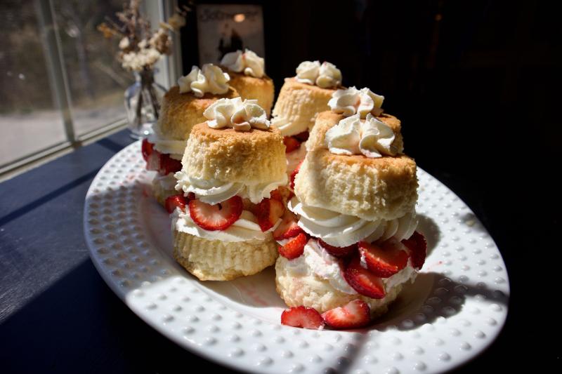 Fresh strawberry shortcake
