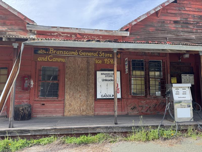 The Post Office and General Store at Branscomb, long since abandoned. (Photo by Ed O’Brien) Store