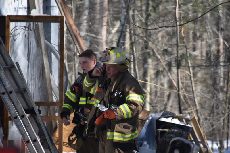 Michael Eaton at a fire in February 2022. (Photo by Sarah Thompson) Michael Eaton at a fire in February 2022. (Photo by Sarah Thompson)