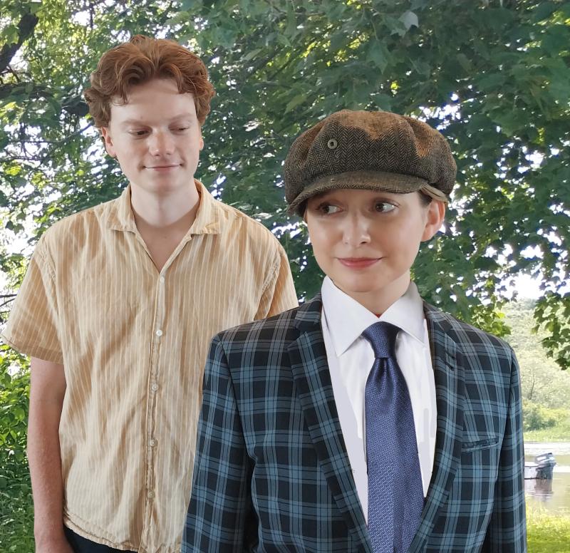 Jacob Allen Farmer and Jillian Hall in "The Two Gentlemen of Verona". (Photo by Camden Shakespeare Festival)