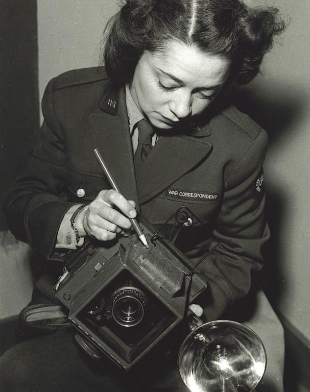 Ruth Robertson, war correspondent. (Photo courtesy Rockland Public Library)