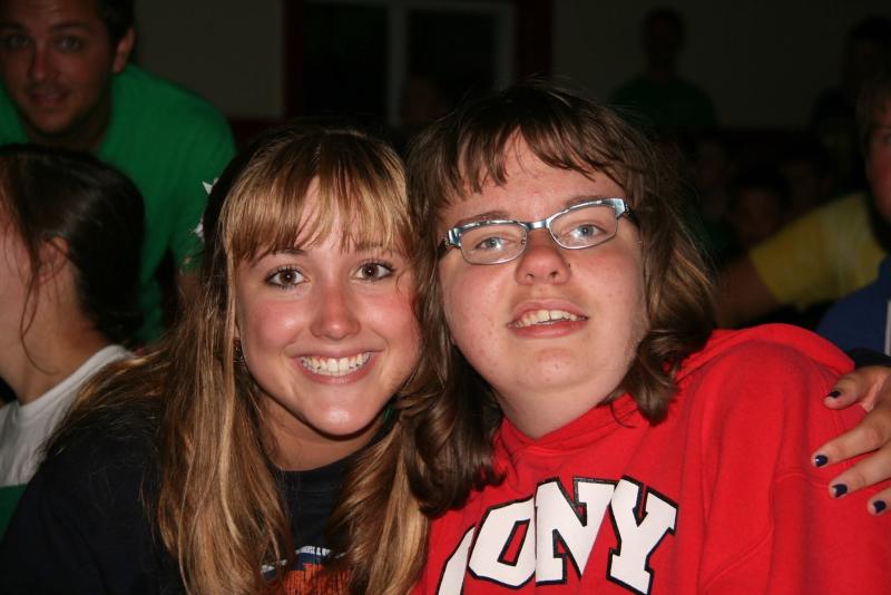 (Then) Addie Bowden of Augusta (R) and Shea Braumuller (L - from Texas). (Photo courtesy Pine Tree Camp) (Then) Addie Bowden of Augusta (R) and Shea Braumuller (L - from Texas). (Photo courtesy Pine Tree Camp)