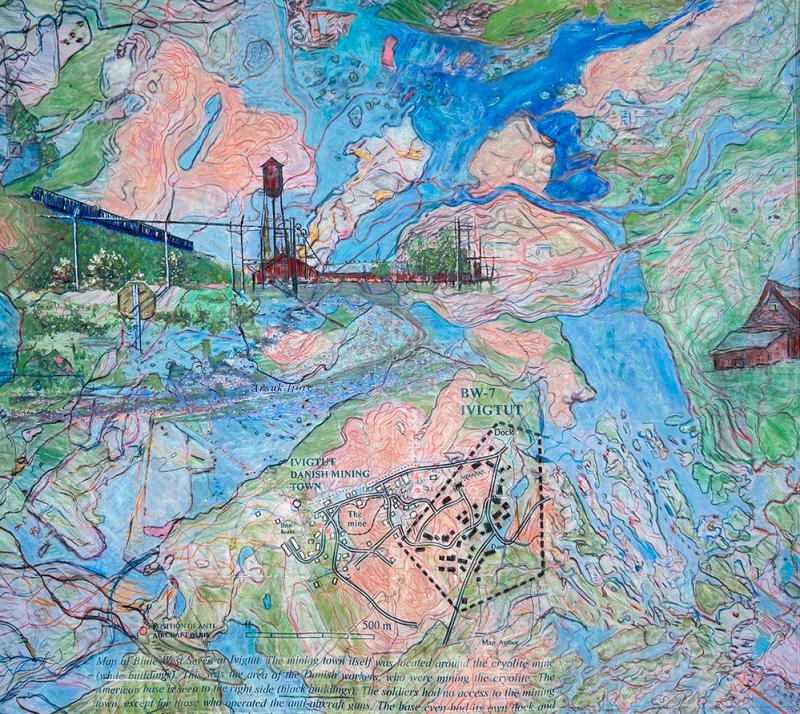 INTERSECTING ECOLOGIES: Panel II, 76 in W x 68 H. (Photo courtesy Dr. Aaron Rosen)
INTERSECTING ECOLOGIES: Panel II, 76 in W x 68 H. (Photo courtesy Dr. Aaron Rosen)