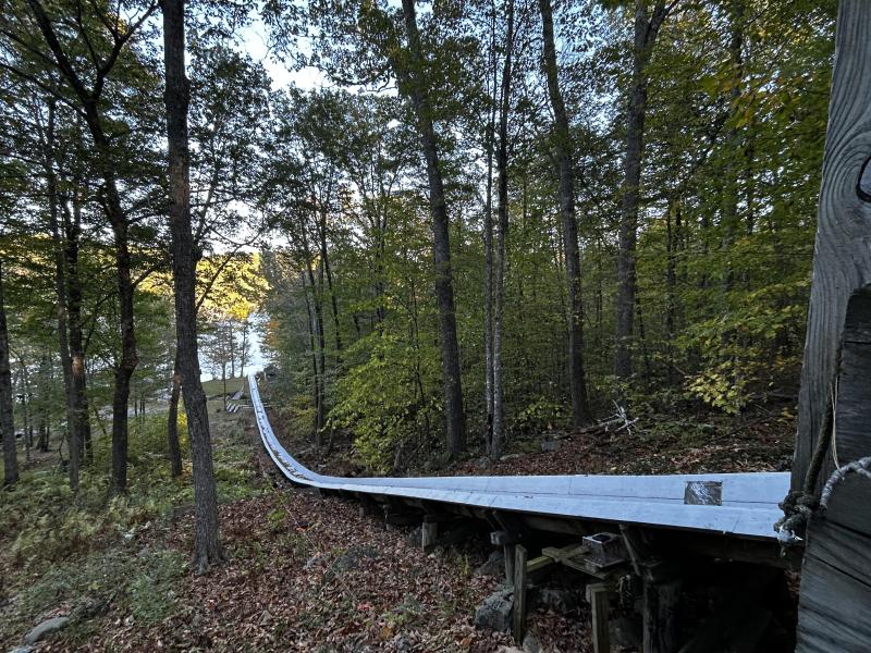 The chute in October. c