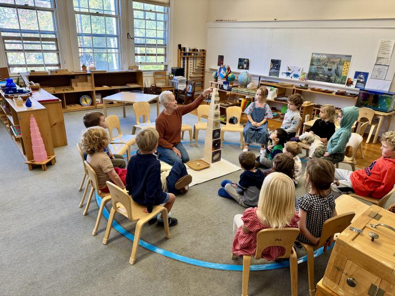 The Blue Door Classroom at the Children's House Montessori School in Camden. (Photo courtesy Children’s House Montessori School)
 The