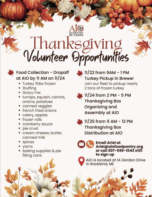 list of volunteer opportunities