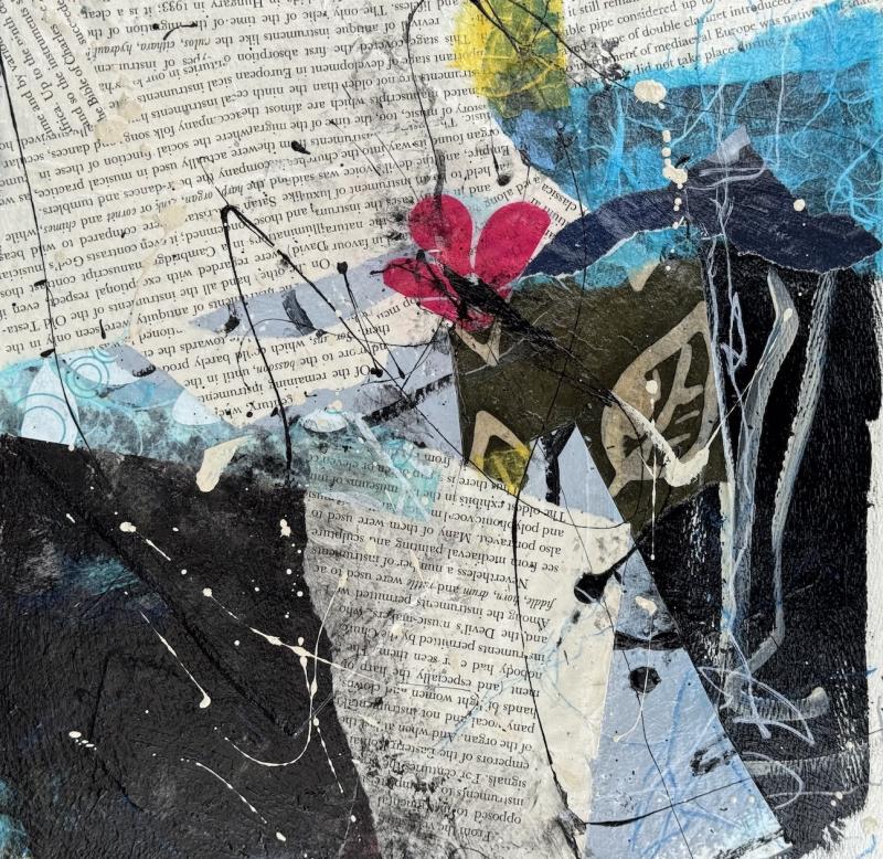 collage with black