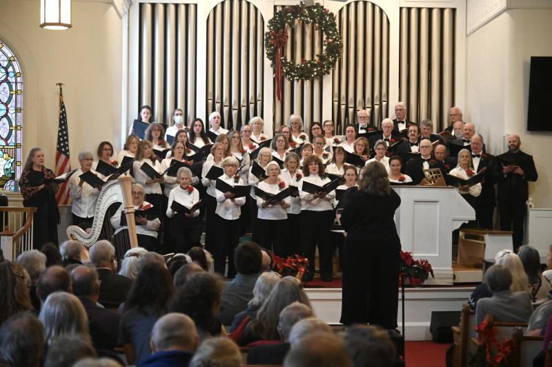 chorus on church altar